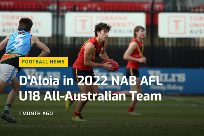 D’Aloia in 2022 NAB AFL U18 All-Australian Team
